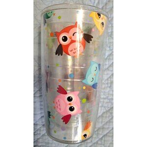 Tervis Tumbler 16 oz. Colorful Owls and Polka-Dots NO LID